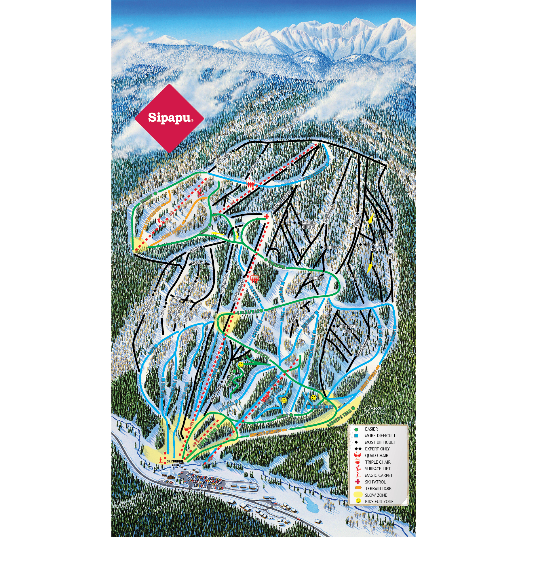 Sipapu Ski and Summer Resort Trail Map