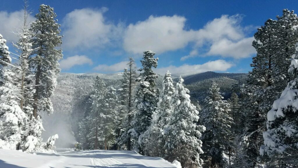 snow covered sipapu mountain