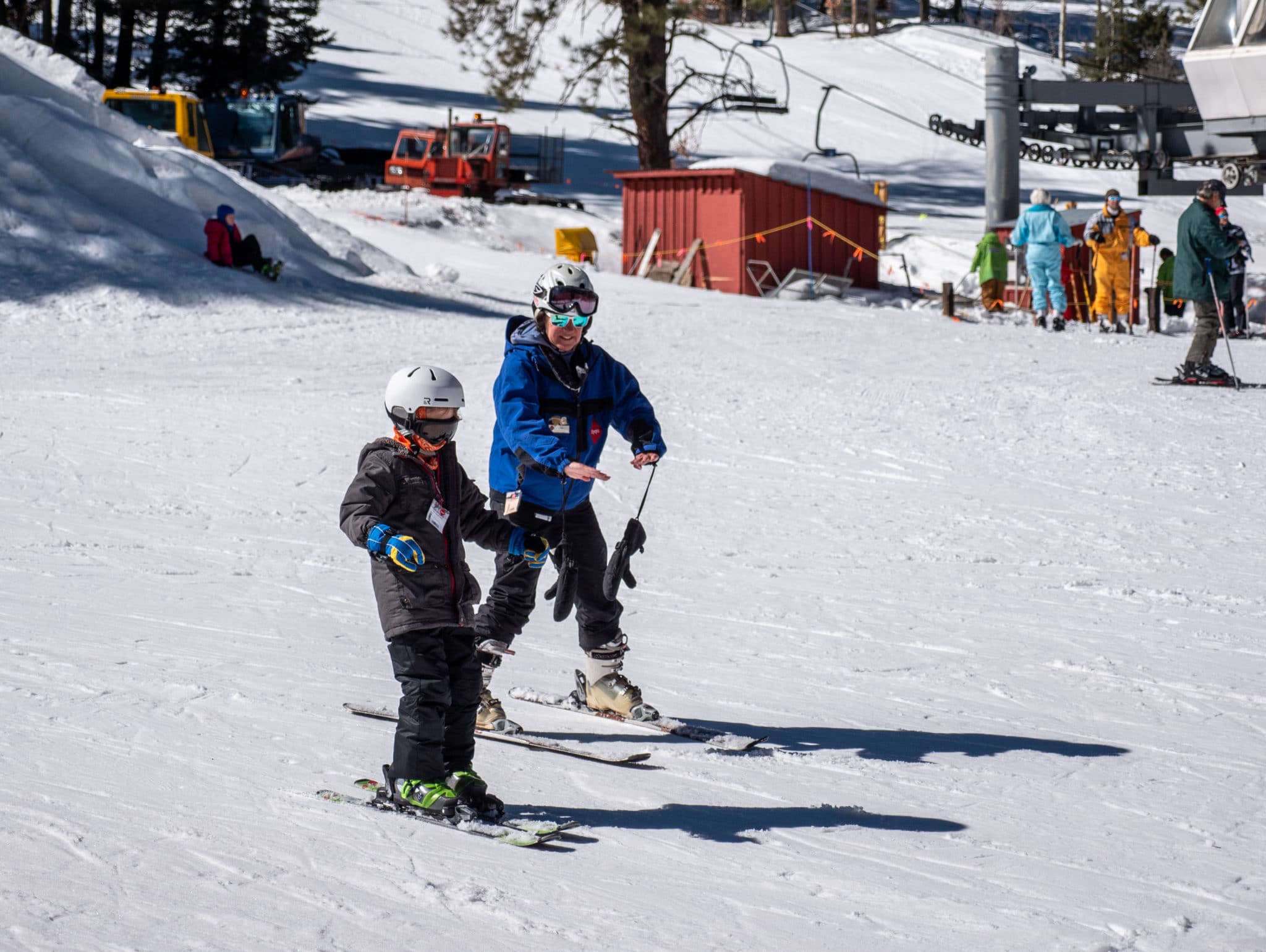 kids taking sipapu ski lessons